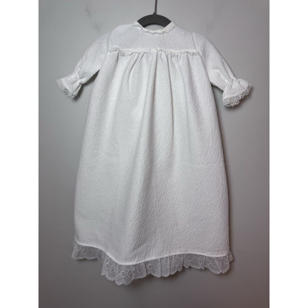Christening Baptism Gown White Vintage Long Baby Girl